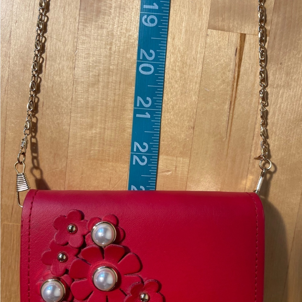 ZAC Zac Posen Eartha Leather Card Case Mini Crossbody Wallet on Chain - Picture 12 of 13